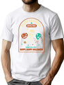 1 Happy Happy Halloween T-Shirt for Men & Women, T-Shirts Graphic Tee - White