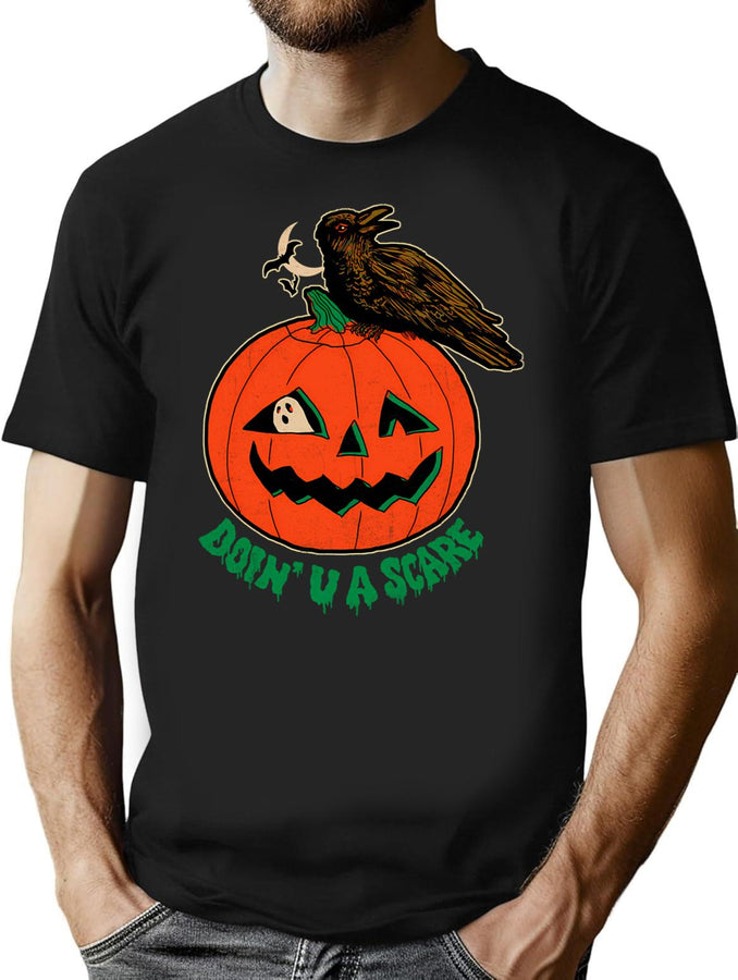 103 Doin' U A Scare T-Shirt for Men & Women, T-Shirts Graphic Tee - Black