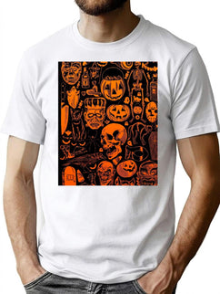 106 Vintage Halloween T-Shirt for Men & Women, T-Shirts Graphic Tee - Black