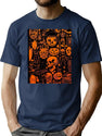 106 Vintage Halloween T-Shirt for Men & Women, T-Shirts Graphic Tee - Navy