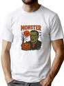 115 Vintage Monster Halloween T-Shirt Bats Pumpkin Full Moon Graphic T-Shirt for Men & Women, T-Shirts Graphic Tee - White