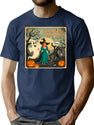 117 Vintage 1950S Halloween Party T-Shirt for Men & Women, T-Shirts Graphic Tee - Navy
