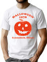 118 Halloween 1978 Holiday Spooky Gift Myers Pumpkin Haddonfield T-Shirt for Men & Women, T-Shirts Graphic Tee - White