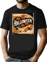 120 Retro Vintage Halloween T-Shirt for Men & Women, T-Shirts Graphic Tee - Black