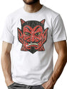 121 1950S Halloween Devil T-Shirt for Men & Women, T-Shirts Graphic Tee - White