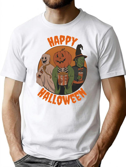 124 Me With My Spirit Friends During Halloween Gift Halloween Day Thanksgiving Christmas Day T-Shirt for Men & Women, T-Shirts Graphic Tee - Black