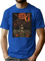 130 Halloween T-Shirt for Men & Women, T-Shirts Graphic Tee - Blue