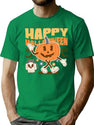 135 Happy Halloween T-Shirt for Men & Women, T-Shirts Graphic Tee - Green