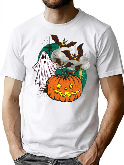 138 Retro Halloween T-Shirt for Men & Women, T-Shirts Graphic Tee - Black