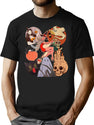 139 Vintage Halloween Collage T-Shirt for Men & Women, T-Shirts Graphic Tee - Black