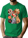 139 Vintage Halloween Collage T-Shirt for Men & Women, T-Shirts Graphic Tee - Green