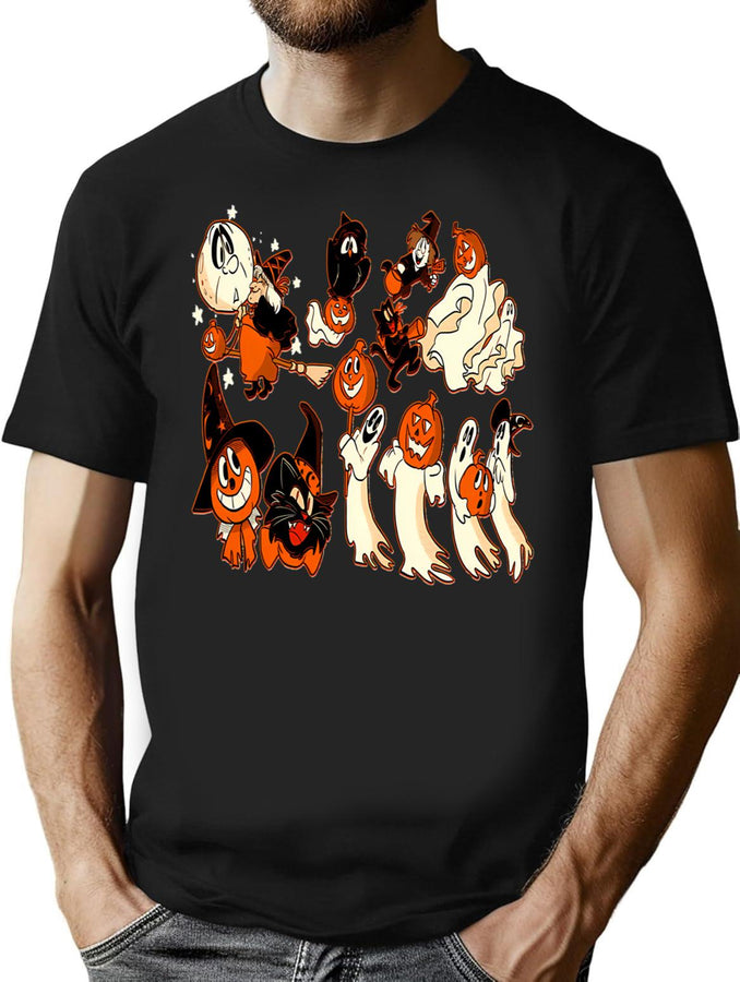 140 A Vintage Halloween Jamboree Classic T-Shirt for Men & Women, T-Shirts Graphic Tee - Black