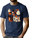 140 A Vintage Halloween Jamboree Classic T-Shirt for Men & Women, T-Shirts Graphic Tee - Navy