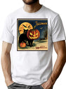 143 Vintage Happy Halloween T-Shirt for Men & Women, T-Shirts Graphic Tee - White