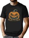 145 Vintage Pumpkin Halloween T-Shirt for Men & Women, T-Shirts Graphic Tee - Black