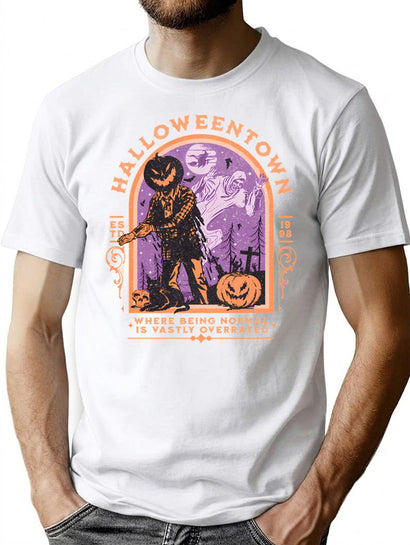 150 Vintage Halloweentown 1998 Retro Halloween Pumpkin Halloween Pumpkins Fall Season Spooky Season T-Shirt for Men & Women, T-Shirts Graphic Tee - Black