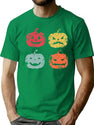153 Pumpkin Halloween Retro T-Shirt for Men & Women, T-Shirts Graphic Tee - Green