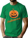 154 Halloween Jack O Lantern Distressed And Aged T-Shirt for Men & Women, T-Shirts Graphic Tee - Green