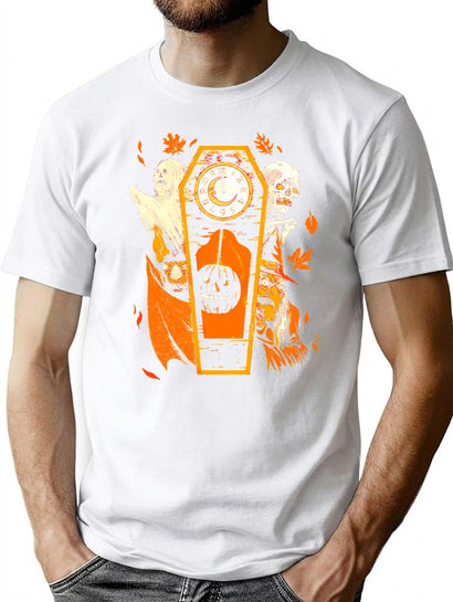 157 Halloween Vintage Art T-Shirt for Men & Women, T-Shirts Graphic Tee - Black