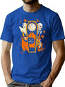 157 Halloween Vintage Art T-Shirt for Men & Women, T-Shirts Graphic Tee - Blue