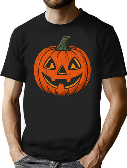 16 Vintage Jackolantern T-Shirt for Men & Women, T-Shirts Graphic Tee - Black