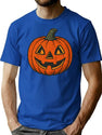 16 Vintage Jackolantern T-Shirt for Men & Women, T-Shirts Graphic Tee - Blue