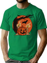 169 Halloween Pumpkin T-Shirt for Men & Women, T-Shirts Graphic Tee - Green