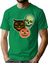 17 Retro Halloween By H Labs Creations T-Shirt for Men & Women, T-Shirts Graphic Tee - Green