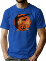 19 Halloween Vintage T-Shirt for Men & Women, T-Shirts Graphic Tee - Blue