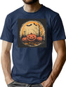192 Retro 1950S Halloween Design T-Shirt for Men & Women, T-Shirts Graphic Tee - Navy