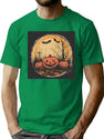 192 Retro 1950S Halloween Design T-Shirt for Men & Women, T-Shirts Graphic Tee - Green