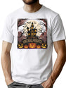 194 Vintage Halloween Spooky Mansion - Retro Haunted Night Art T-Shirt for Men & Women, T-Shirts Graphic Tee - White