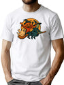 195 Retro Halloween Witch And Pumpkin Illustration Png T-Shirt for Men & Women, T-Shirts Graphic Tee - White