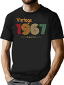 1967 Birthday Funny (1) T-Shirt for Men & Women, T-Shirts Graphic Tee - Black