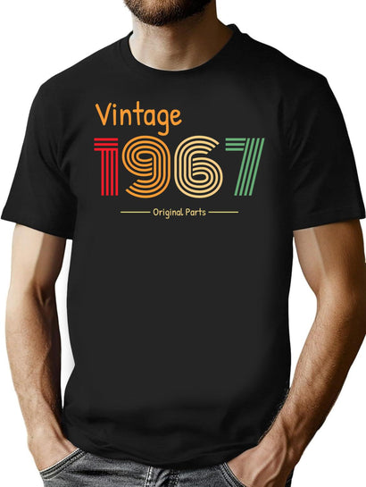 1967 Birthday Funny (1) T-Shirt for Men & Women, T-Shirts Graphic Tee - Black