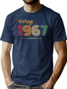 1967 Birthday Funny (1) T-Shirt for Men & Women, T-Shirts Graphic Tee - Navy
