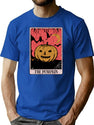 198 Pumpkin Tarot Card T-Shirt for Men & Women, T-Shirts Graphic Tee - Blue
