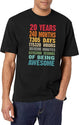 20 Years 240 Months Being Awesome 20Th Birthday Teen Gifts T-Shirt for Men & Women, T-Shirts Graphic Tee - White