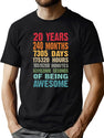 20 Years 240 Months Being Awesome 20Th Birthday Teen Gifts T-Shirt for Men & Women, T-Shirts Graphic Tee - Green