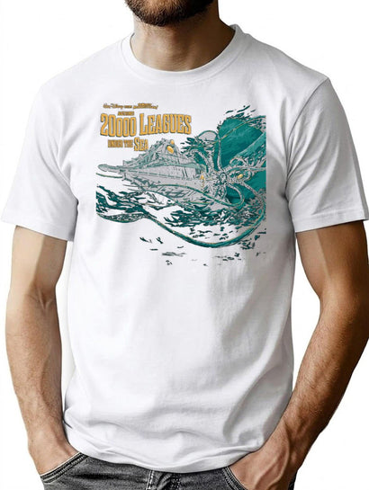 20000 Leagues Under Sea Jv T-Shirt for Men & Women, T-Shirts Graphic Tee - Black