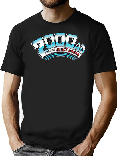 2000Ad Classic Logo Classic Essential T-Shirt for Men & Women, T-Shirts Graphic Tee - Black
