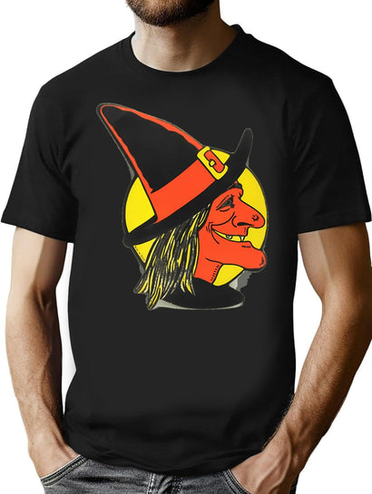 201 Halloween Witch Classic T-Shirt for Men & Women, T-Shirts Graphic Tee - Black