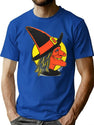 201 Halloween Witch Classic T-Shirt for Men & Women, T-Shirts Graphic Tee - Blue