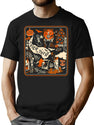 208 Vintage Halloween Night T-Shirt for Men & Women, T-Shirts Graphic Tee - Black