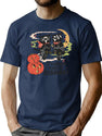 213 Scary Halloween Owls With Pumpkins Retro Design T-Shirt for Men & Women, T-Shirts Graphic Tee - Navy