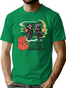 213 Scary Halloween Owls With Pumpkins Retro Design T-Shirt for Men & Women, T-Shirts Graphic Tee - Green
