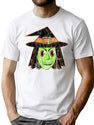 216 Vintage Halloween Witch T-Shirt for Men & Women, T-Shirts Graphic Tee - White
