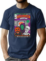 221 Halloween Horrorthon T-Shirt for Men & Women, T-Shirts Graphic Tee - Navy