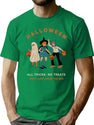 222 Halloween Vintage Trick Or Treaters T-Shirt for Men & Women, T-Shirts Graphic Tee - Green