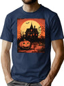 223 Halloween Vintage T-Shirt for Men & Women, T-Shirts Graphic Tee - Navy